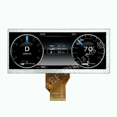 스트레치트 직사각형 형태 TFT LCD 스크린 모듈 800x320 50 핀 RGB 24 비트
