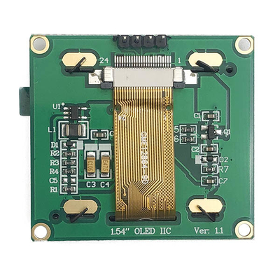 모든 시야 각도와 1.54 &quot; 128x64 OLED 디스플레이 모듈, I2C OLED 화면