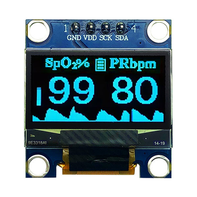 128x64 0.96인치 OLED 디스플레이 I2C 인터페이스 컴팩트 사이즈 50 평생 주식