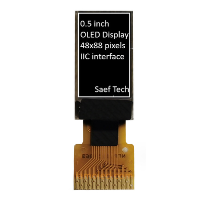 0.5 인치 OLED 디스플레이 모듈 88x48 픽셀 I2C 인터페이스와 함께 수동 행렬
