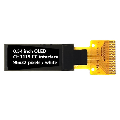 0.54인치 I2C OLED 디스플레이 96x32 픽셀 60cd/M2 모든 시각 각도
