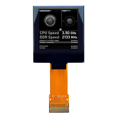 20 핀 1.12 인치 OLED 디스플레이 모듈 128x128 40mm 긴 ZIF 커넥터 병렬 SPI I2C