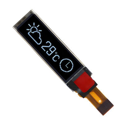 0.87인치 슬림 OLED 디스플레이 모듈 128x32 픽셀 I2C 인터페이스 흰색/나색 텍스트