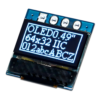 0.49인치 그래픽 OLED 디스플레이 4 헤더 핀 SSD1315 지원 I2C 인터페이스