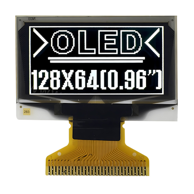 OLED 디스플레이 공장 중국 0.96 인치 128x64 점 OLED 그래픽 모듈 단일 색상 SPI 인터페이스