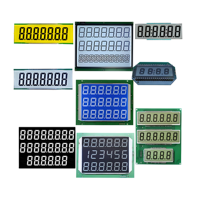맞춤형 크기 VA 디지털 LCD 화면 TN HTN FSTN 맞춤형 7 세그먼트 모노크롬 미터 디스플레이